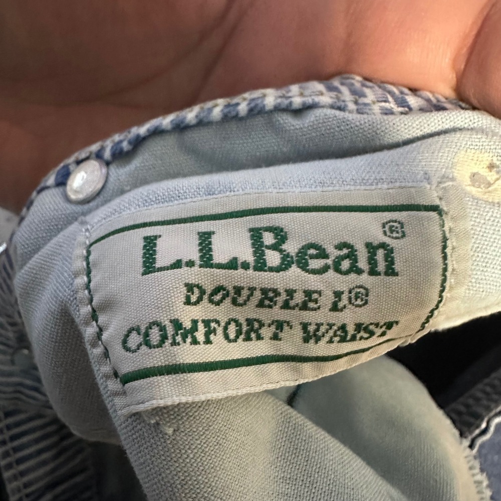 LL Bean Double L Comfort Waist Jeans Medium Wash Straight Leg Blue Mens 28x26.5 - Picture 6 of 10